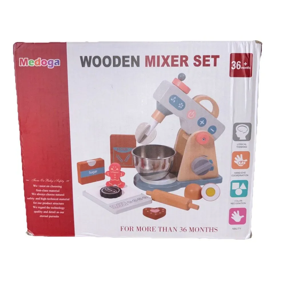 Wooden Mixer Set 11 Piece Medoga 36+ Months